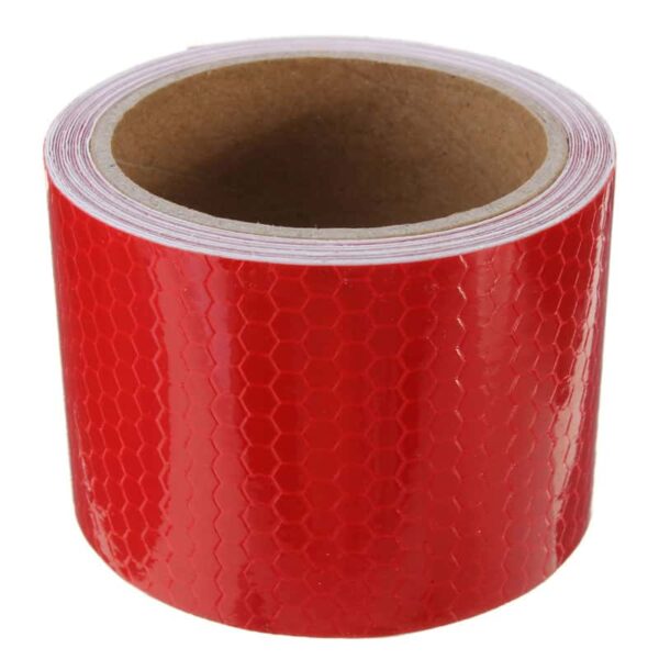 reflectorband, reflecterende tape, veiligheids tape, reflector, refelcterende, rood en wit