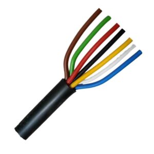 aanhangerkabel, 7 polige kabel, laagspannigskabel, kabel, aanhangerverlichtings kabel,