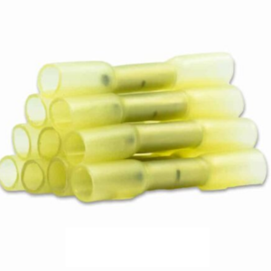 Kabelverbinder 2,5mm-3.5mm (Geel) Krimp (Set van 10 Stuks)