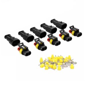 5 x Waterdichte connector "Superseal" 2 polig