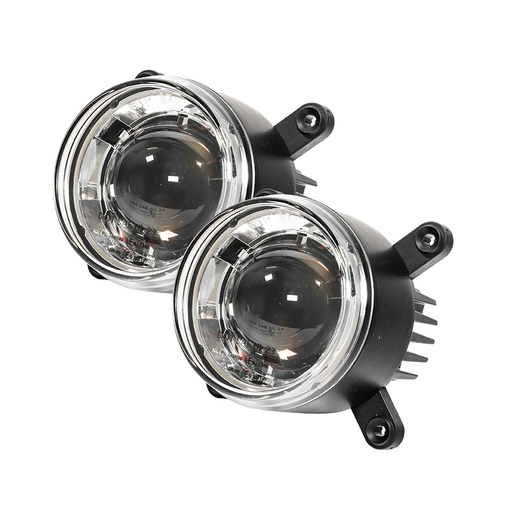 LED koplamp Hyperios 90mm grootlicht - set