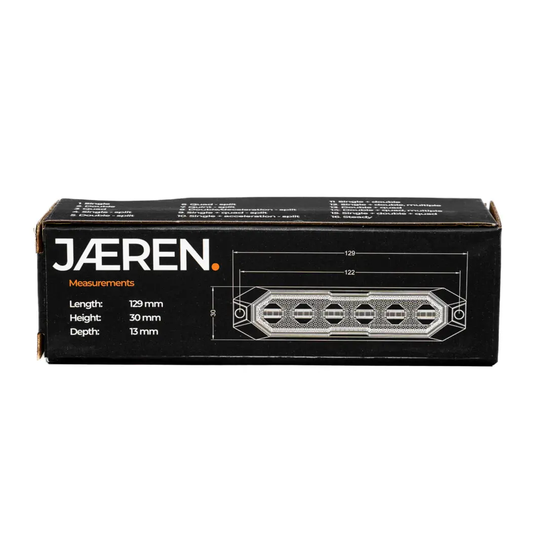 LED flitser 6 LED oranje R65 IP69K - Ledhandel24.nl