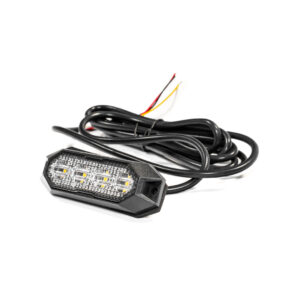 Kleine Oranje LED flitser met lange kabel